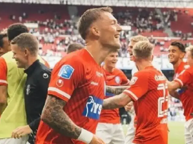 VIDEO: Oliver Sonne se lució con golazo de 'chalaca' y es la figura más destacada de la superliga danesa