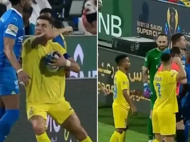¡Perdió los papeles! Cristiano Ronaldo enfureció tras salir expulsado en Al Nassr vs. Al Hilal