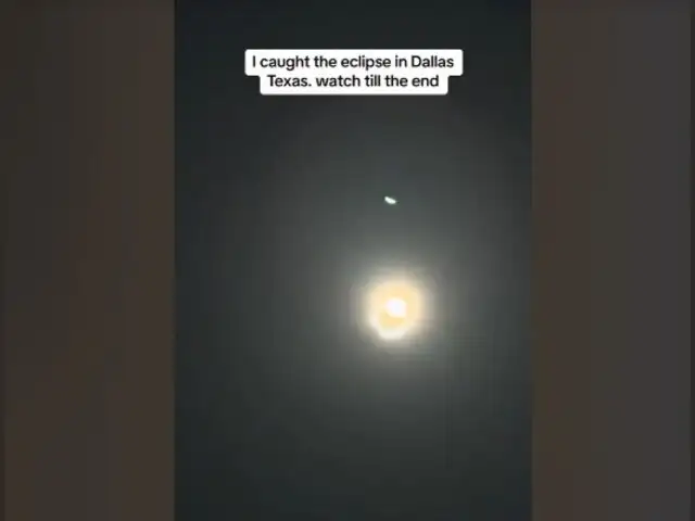 Video de TikTok se viraliza y es considerado el ‘mejor del eclipse solar’ que se ha grabado