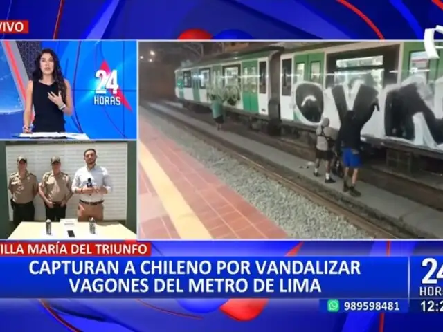 VMT: arrestan a presunto vándalo extranjero por incidente en el Metro de Lima
