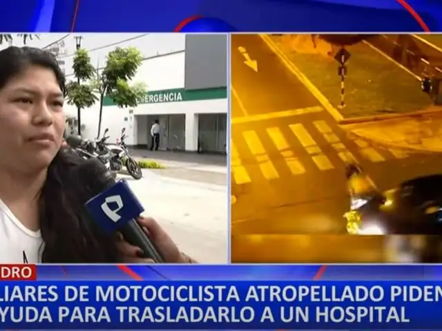 Familia de motociclista atropellado clama por ayuda para costosos gastos médicos