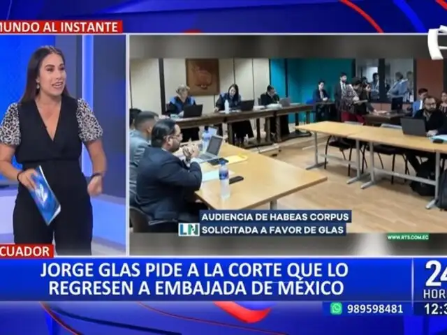 Jorge Glas pide en audiencia que lo regresen a la embajada de México