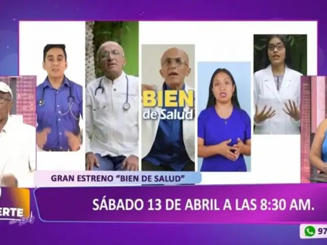 "Bien de salud": ¿Qué segmentos habrá en el nuevo programa del doctor Pérez-Albela?