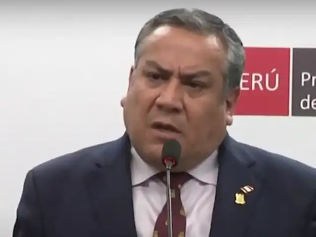 Premier Gustavo Adrianzén critica a fiscales por liberar a delincuentes