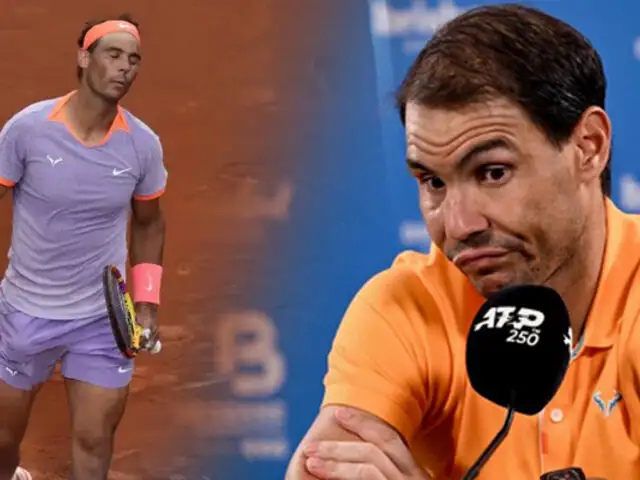 Rafael Nadal tras perder en el ATP de Barcelona: “Lo principal no es ganar, sino salir sano del torneo"
