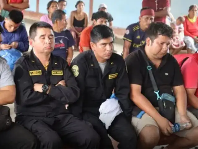 Amazonas: nativos retienen a tres policías que presuntamente trasladaban maquinaria para minería ilegal