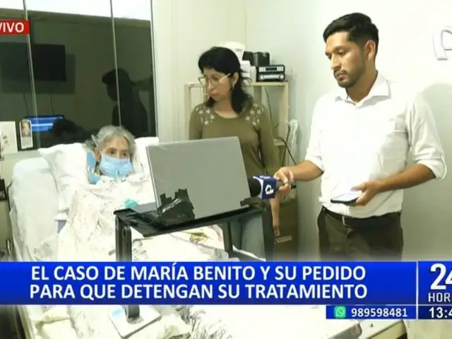 María Benito busca una muerte digna mediante al rechazo médico