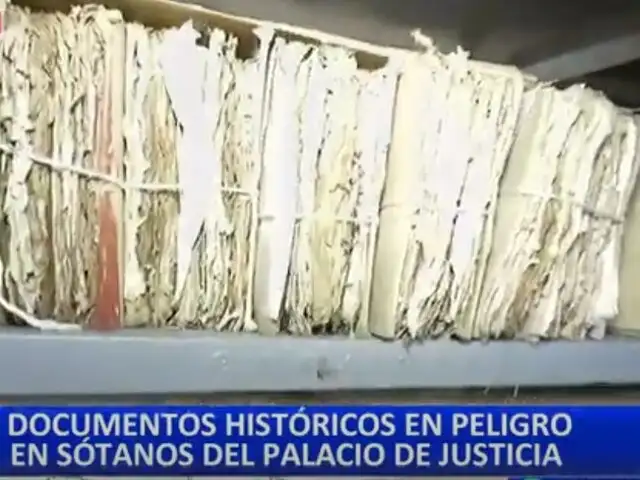 Documentos históricos en riesgo de perderse por filtración de agua en Palacio de Justicia