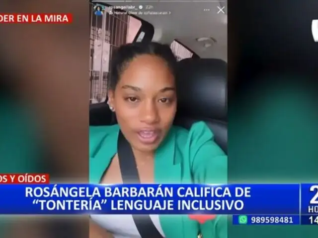 Rosangella Barbarán califica de