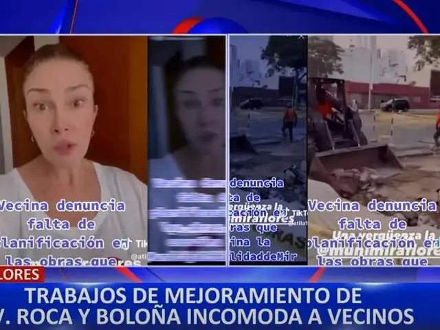 Vecinos de Miraflores denuncian interminables obras en avenidas Roca y Boloña