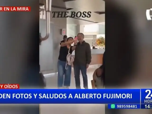 Alberto Fujimori acude a clínica y le piden fotos y saludos