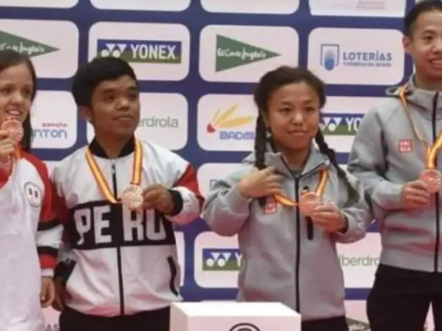 Parabádminton peruano obtiene tres medallas en España