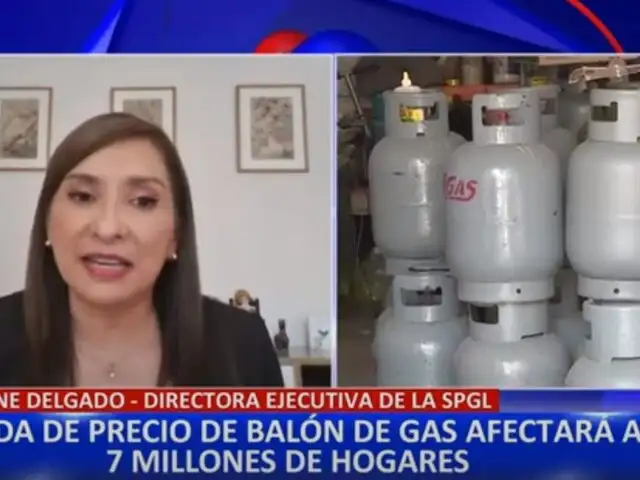 "El precio del balón de gas ha aumentado 7 soles desde enero," señala directora ejecutiva de SPGL