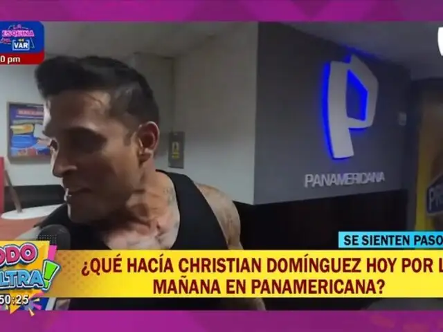 Christian Domínguez: ¿Qué hacía el cumbiambero hoy por la mañana en Panamericana Televisión?