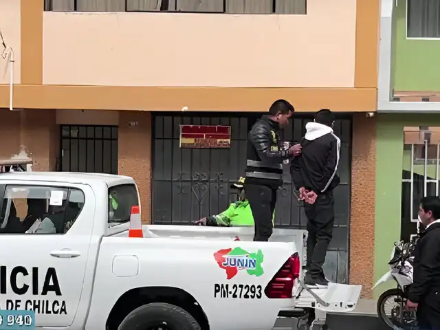 ¡Capturan a policía en Huancayo! Habría cobrado 5 mil soles a hombre que trasladaba droga