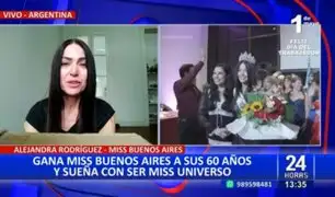Alejandra Rodríguez, Miss Buenos Aires 2024: "Estoy luchando contra el prejuicio de la edad"