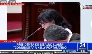 Presidenta de EsSalud llama "comunista" a congresista Kelly Portalatino