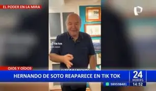 Hernando de Soto reaparece en TikTok: "En el colegio era el último de mi clase"