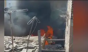 La Victoria: se registró incendio al frente del hospital Dos de Mayo en el Día del Trabajador