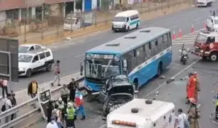 El Agustino: conductores que protagonizaron triple choque permanecen detenidos