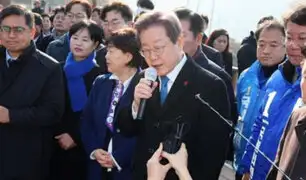 Conmoción en Corea del Sur: líder de la oposición fue apuñalado en plena conferencia de prensa