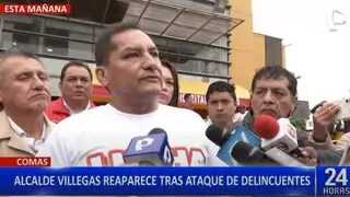 Alcalde de Comas reaparece tras ataque: “Los responsables son una banda de peruanos”