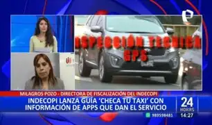 Indecopi lanza guía "Checa tu Taxi" para evaluar la seguridad de las aplicaciones de transporte