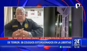 Jefe policial de La Libertad asegura que menores de edad estarían detrás de atentados en colegios de Trujillo