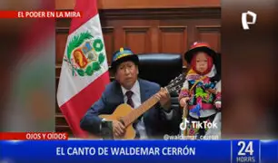 Congreso: Waldemar Cerrón reaparece y demuestra sus grandes dotes para el canto
