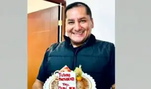 "Futuro presidente del Perú": Alcalde de Comas recibe torta con peculiar mensaje