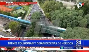 Argentina: choque de trenes deja decenas de heridos en Buenos Aires