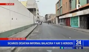 Infernal balacera cerca de la iglesia Las Nazarenas deja tres heridos en el Cercado de Lima