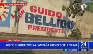Congresista Guido Bellido inicia campaña presidencial en Lima