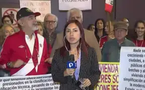 Miraflores: juntas vecinales realizan protesta contra constructoras