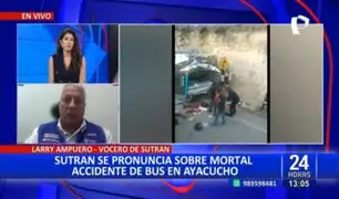 Accidente en Ayacucho: Sutran asegura que bus interprovincial cumplía con requisitos legales