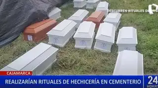 Cajamarca: encuentran evidencia de rituales de hechicería en cementerio de Chota
