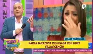 Karla Tarazona encara EN VIVO a Kurt Villavicencio: "Estoy cansada de que te hagas la víctima"