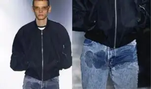 ¡Jeans manchados de “orina” arrasan en ventas en Europa!: ¿Llegará esta extraña moda al Perú?