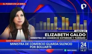 Ministra Galdo defiende a Boluarte, pero se niega a responder si "pondría las manos al fuego por ella"