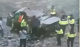 ¡Rápidos y furiosos en Carmen de la Legua! Vehículo perseguido por PNP sale volando y cae al río