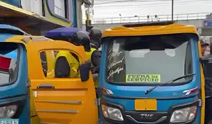 Mototaxista huye y abandona su vehículo tras operativo contra informales en SJM