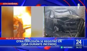 ¡Impactantes imágenes! registran explosión durante incendio en vivienda de VES