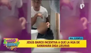 Jesús Barco hace polémico reto con hija de Samahara Lobatón al enseñarle a decir lisuras