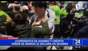 Cooperativa declarada en quiebra causa indignación en ahorristas de Apurímac y Nasca