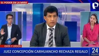 Richard Concepción Carhuancho rechaza regalo de prefecto y subprefecto de Pasco: “No lo acepto”