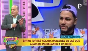 Bryan Torres aclara imágenes en las que aparece ingresando a un hotel: ¿Qué dijo?