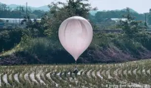 Corea del Norte envía más de 200 globos blancos con basura al Sur