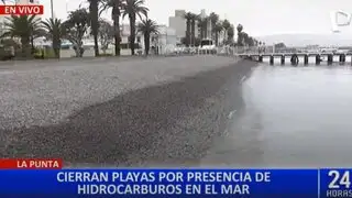 Callao: cierran playa de La Punta por presencia de hidrocarburos en el mar