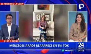 Mercedes Aráoz reaparece en TikTok y confiesa que el cierre del Congreso le causó una "crisis emocional"
