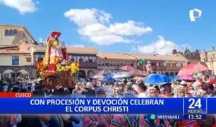 Cusco: Con procesión y devoción celebran tradicional el Corpus Christi